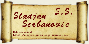 Slađan Šerbanović vizit kartica